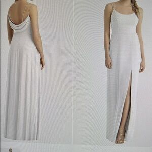 Dessy- 1500 Series 1520 Chiffon Dress - in Oyster